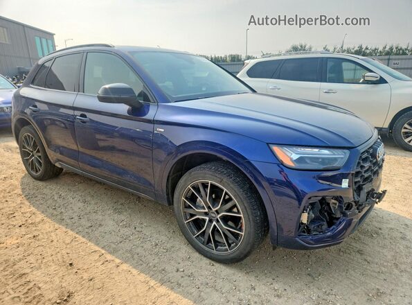 WA1FAAFY1M2063963 2021 AUDI Q5 Синий Передняя правая четверть