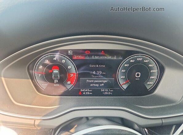 WA1FAAFY1M2063963 2021 AUDI Q5 Синий Вид щитка приборов