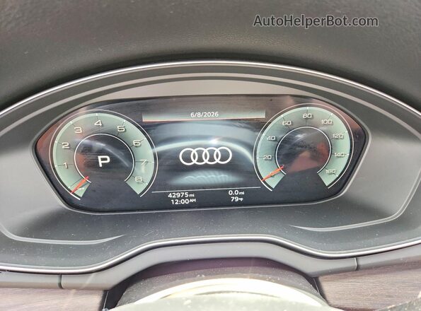 WA1FAAFY7P2010088 2023 AUDI Q5 Gray Widok zestawu wskaźników