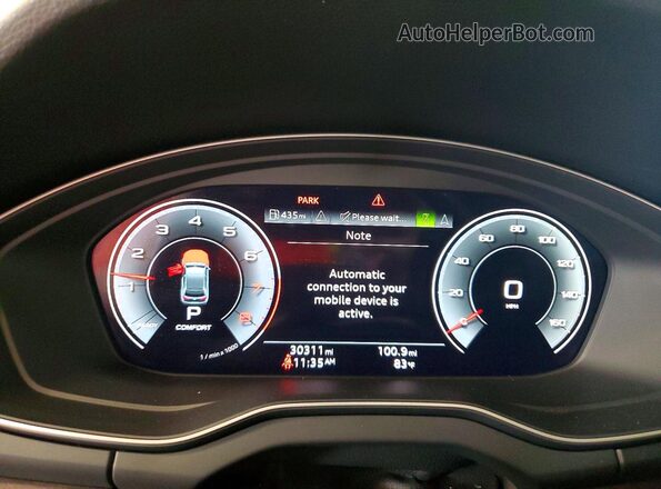 WA1FAAFY7P2163084 2023 AUDI Q5 Gray Widok zestawu wskaźników