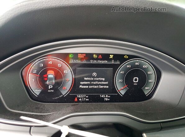 WA1FAAFY7R2011096 2024 AUDI Q5 Green Вид щитка приладів