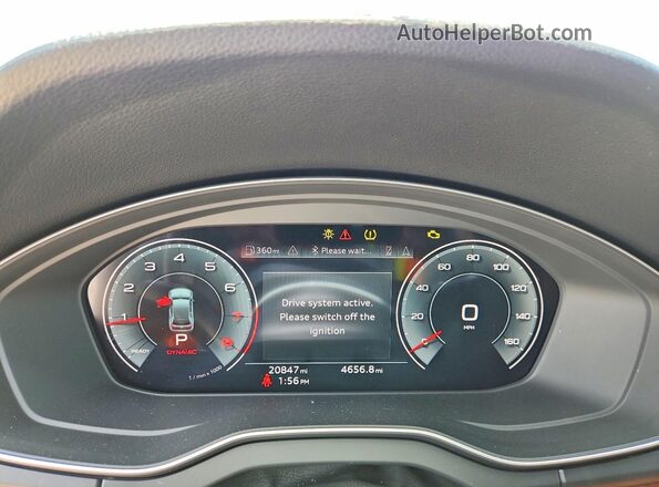 WA1FABFY0P2182193 2023 AUDI Q5 Зеленый Вид щитка приборов