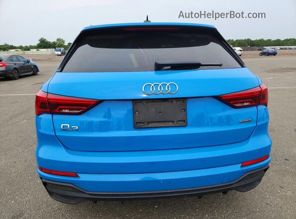 WA1FECF36L1038694 2020 AUDI Q3 Blue Vista trasera