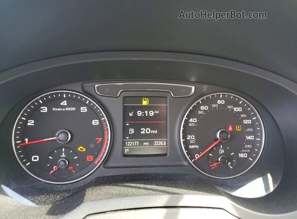 WA1FFCFS5GR010381 2016 AUDI Q3 Черный Вид щитка приборов