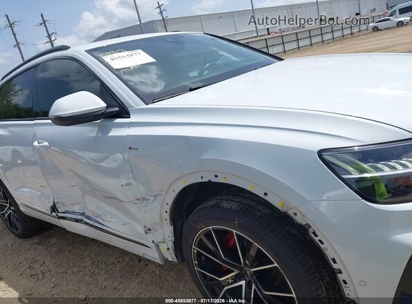 WA1FVAF10MD035759 2021 AUDI Q8 White Rear interior view