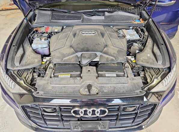 WA1FVAF13MD012167 2021 AUDI Q8 Blue Շարժիչի բաժամունքի տեսք