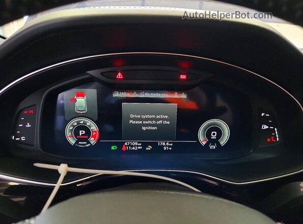 WA1FVAF13MD012167 2021 AUDI Q8 Blue Սարքավորումների վահանակի տեսք