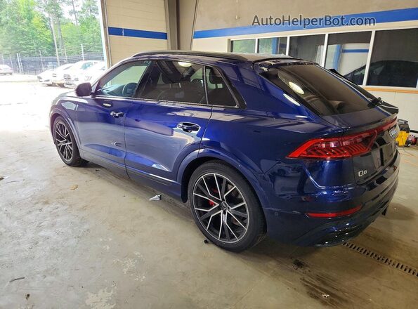 WA1FVAF13MD012167 2021 AUDI Q8 Blue Հետևի ձախ