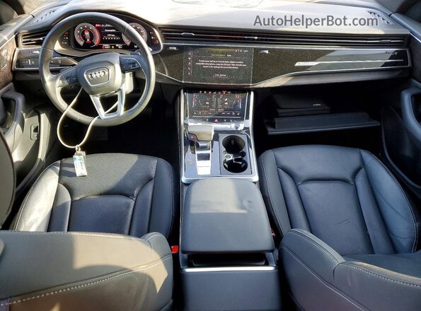 WA1FVAF15KD029761 2019 AUDI Q8 Gray Dashboard view