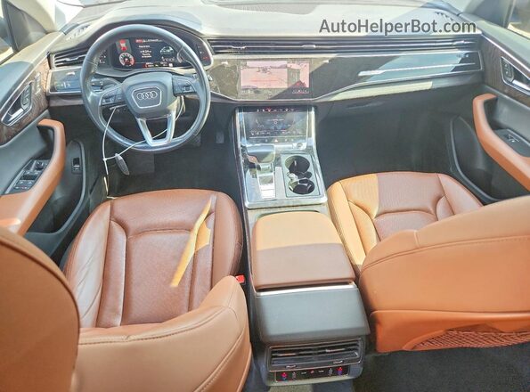 WA1FVAF15KD036712 2019 AUDI Q8 Gray Dashboard view