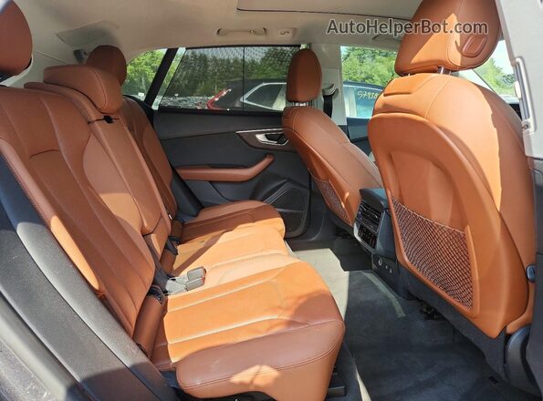 WA1FVAF15KD036712 2019 AUDI Q8 Gray Rear interior view