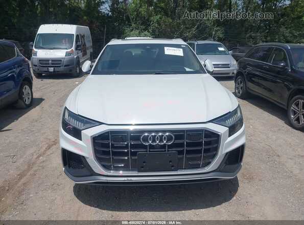 WA1FVAF16LD000402 2020 AUDI Q8 White Widok wnętrza z tyłu