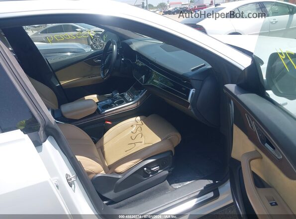 WA1FVAF16LD000402 2020 AUDI Q8 White Widok wnętrza z przodu