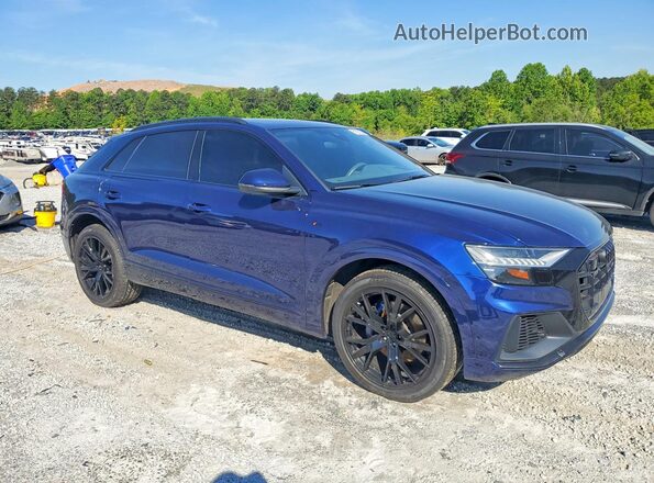 WA1FVAF18KD019872 2019 AUDI Q8 Blue Передня права чверть