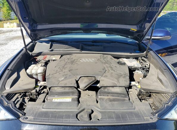 WA1FVAF18KD019872 2019 AUDI Q8 Blue Вид підкапотного простору
