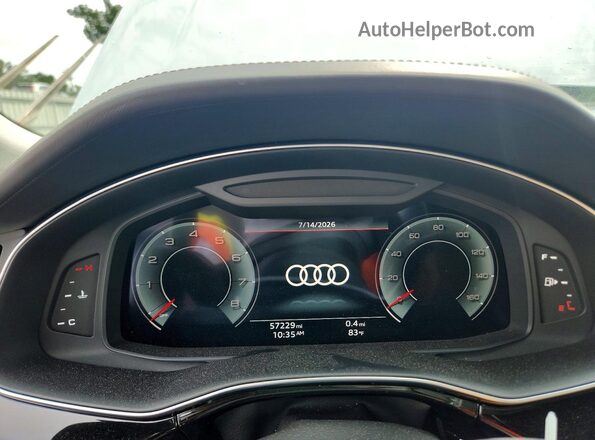 WA1FVAF18MD007014 2021 AUDI Q8 White Vista del cuadro de instrumentos