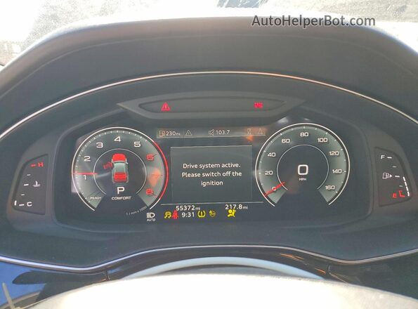 WA1FVBF19MD021963 2021 AUDI Q8 Серый Вид щитка приборов