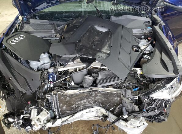 WA1FVBF19ND006199 2022 AUDI Q8 Blue Engine compartment view