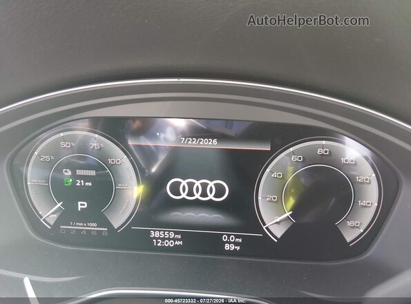 WA1G2AFY5N2018995 2022 AUDI Q5 Gray Вид задніх сидінь