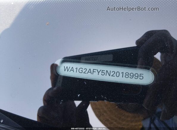 WA1G2AFY5N2018995 2022 AUDI Q5 Gray Вид підкапотного простору