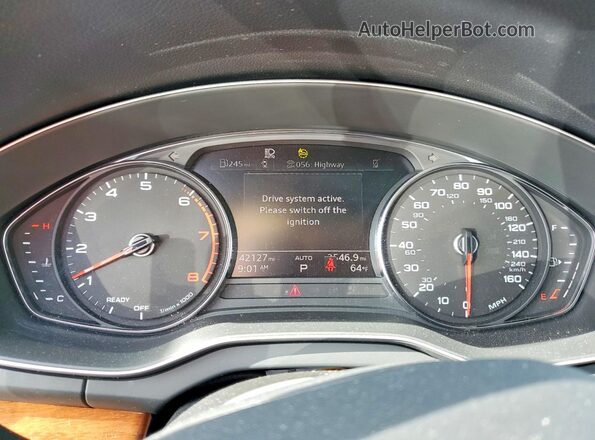 WA1GAAFY1N2068912 2022 AUDI Q5 Charcoal Instrument cluster view