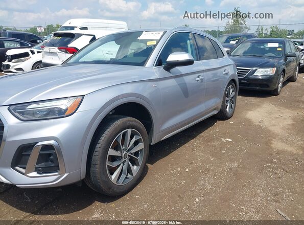 WA1GAAFY1P2072932 2023 AUDI Q5 Silver Передня ліва чверть