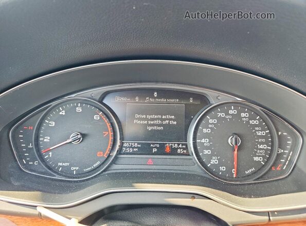 WA1GAAFY8N2121525 2022 AUDI Q5 Black Widok zestawu wskaźników