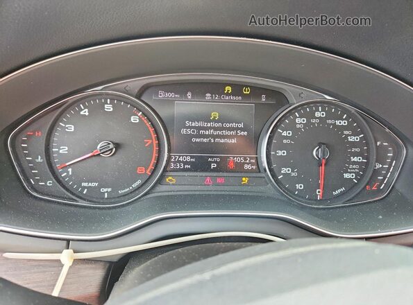 WA1GAAFY8R2005845 2024 AUDI Q5 Black Instrument cluster view