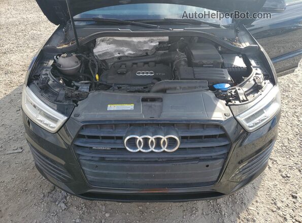WA1GCCFS2HR014161 2017 AUDI Q3 Black Vista del compartimento del motor