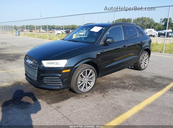 WA1GCCFS5HR003283 2017 AUDI Q3 Black წინა მარცხენა ხედი სამი მეოთხედიდან