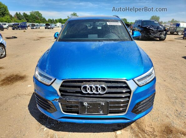 WA1GFCFS4GR010585 2016 AUDI Q3 Blue Front view