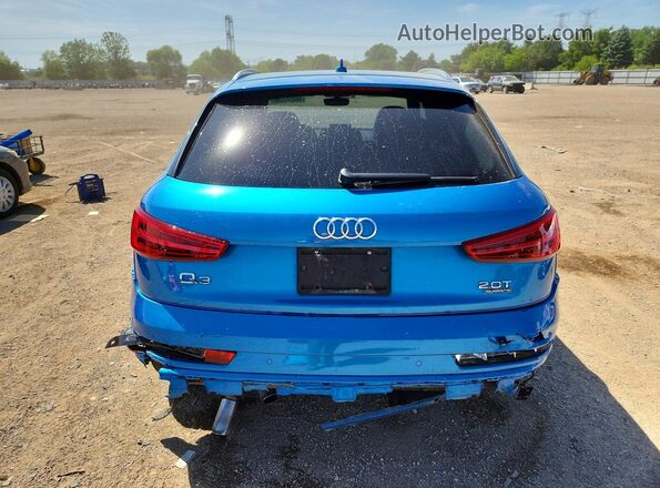 WA1GFCFS4GR010585 2016 AUDI Q3 Blue Rear view