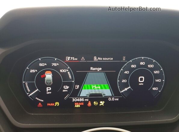 WA1H2BFZ5NP014547 2022 AUDI Q4 Black ხელსაწყოთა პანელის ხედი
