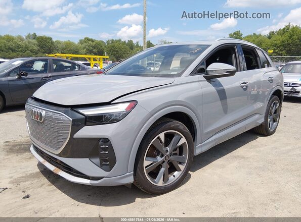 WA1H2BFZ9NP030427 2022 AUDI Q4 Gray წინა მარცხენა ხედი სამი მეოთხედიდან