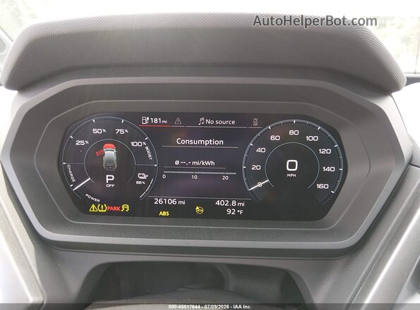 WA1H2BFZ9NP030427 2022 AUDI Q4 Gray უკანა სავარძლების ხედი