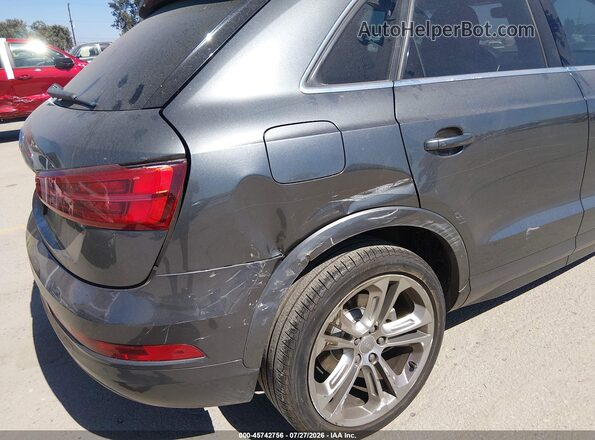 WA1HCCFS8JR007922 2018 AUDI Q3 Gray წინა ხედი