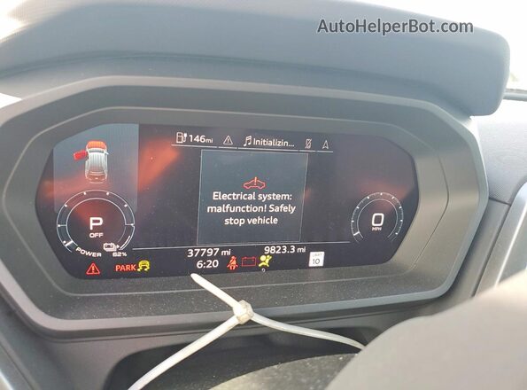 WA1J2BFZ2NP042288 2022 AUDI Q4 White Widok zestawu wskaźników