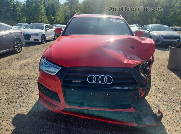 WA1JCCFS0JR017622 2018 AUDI Q3 Red Widok z przodu