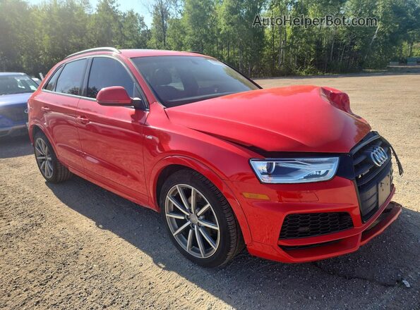WA1JCCFS0JR017622 2018 AUDI Q3 Red Przód prawy
