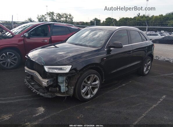 WA1JCCFS6JR009010 2018 AUDI Q3 Black Առջևի ձախ երեք քառորդ տեսարան