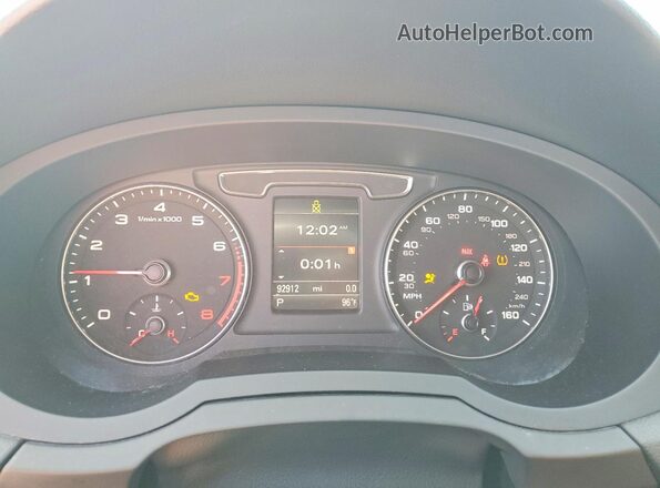 WA1JCCFS8HR012243 2017 AUDI Q3 White Instrument cluster view