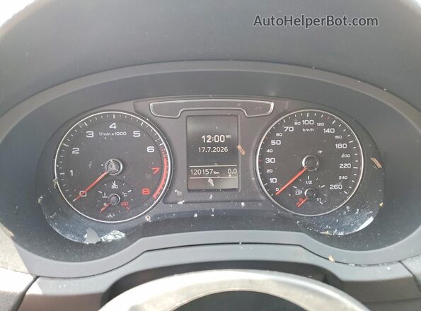 WA1JFCFS2GR023437 2016 AUDI Q3 White Instrument cluster view