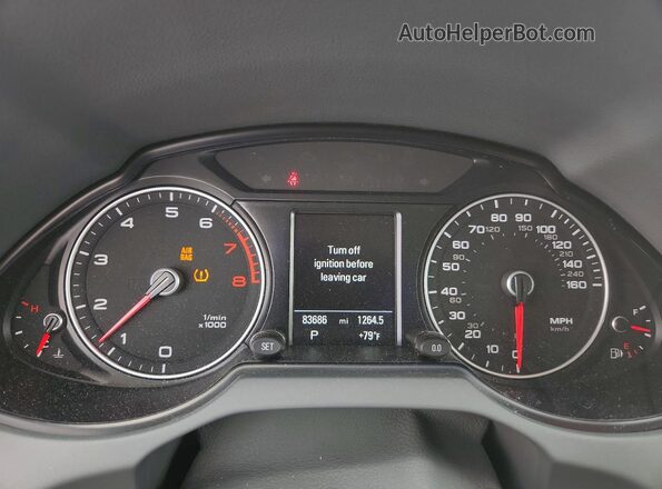 WA1L2AFP2HA019652 2017 AUDI Q5 Blue Вид щитка приладів