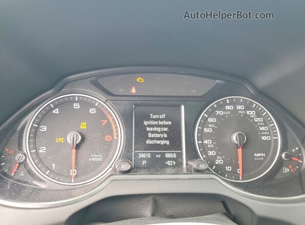 WA1L2AFP3GA092012 2016 AUDI Q5 Silver Вид щитка приладів