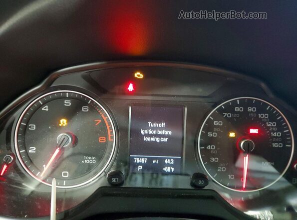 WA1L2AFP9HA038909 2017 AUDI Q5 Blue Vista del cuadro de instrumentos