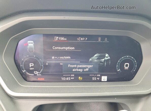 WA1L2BFZ3PP035586 2023 AUDI Q4 Blue Widok zestawu wskaźników