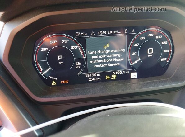 WA1L2BFZ5RP023085 2024 AUDI Q4 White ხელსაწყოთა პანელის ხედი