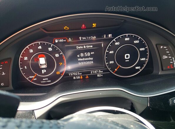 WA1LAAF70HD020851 2017 AUDI Q7 Silver Instrument cluster view