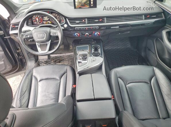 WA1LAAF70HD026939 2017 AUDI Q7 Black Dashboard view