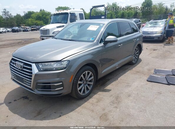 WA1LAAF70HD027055 2017 AUDI Q7 Gray Առջևի ձախ երեք քառորդ տեսարան
